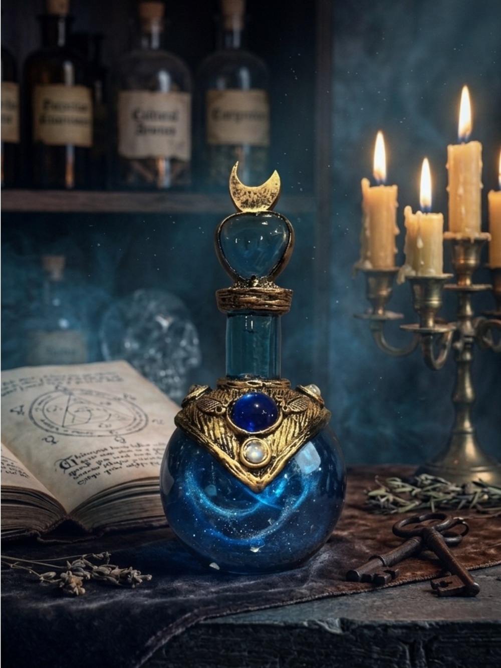 Resin potion bottle